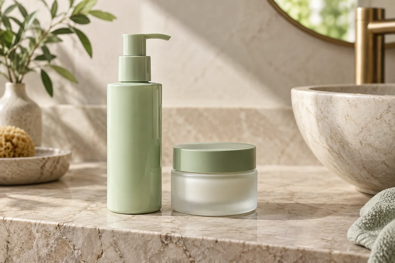 Design a bathroom shelf that is easy to use — illustrative editorial image
